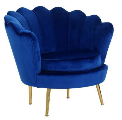 China New Super Comfortable Comfortable Velvet Dining Chair Modern Leisure Armchair With Metal Coated Legs for sale