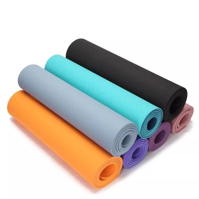 China Hot Selling Eco-Friendly Custom PU Tape Rubber Meditation Waterproof Washable Anti-Slip Durable 4mm 6mm 8mm 10mm Non Slip Exercise Yoga Mat for sale