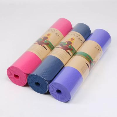 China Hot Selling Eco-Friendly Custom PU Tape Rubber Meditation Waterproof Washable Anti-Slip Durable 4mm 6mm 8mm 10mm Non Slip Exercise Yoga Mat for sale