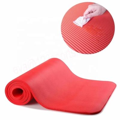 China Wholesale Waterproof Washable Non-slip Goods Private Label Thick Custom Printed Eco-Friendly NBR 10mm Foldable Yoga Mat With Strap for sale