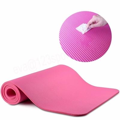 China Custom Made Eco Friendly Printed Personalized Thick Waterproof Washable Durable Anti-Slip Yoga Mat With Logo by 6mm NBR Pilates for sale