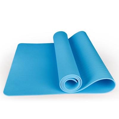 China Eco-Friendly Durable Portable Fitness Durable Yoga Mat Black Washable Anti-Slip 8mm Pilates NBR Gymnastics Mat for sale