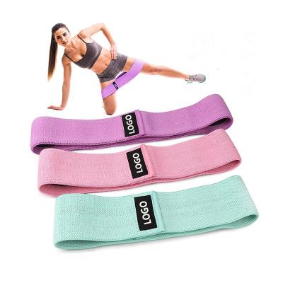 China DELUXEFIT High Elasticity Elastic Cloth Exercise Booty Hip Workout Resistance Bands Set For Women for sale