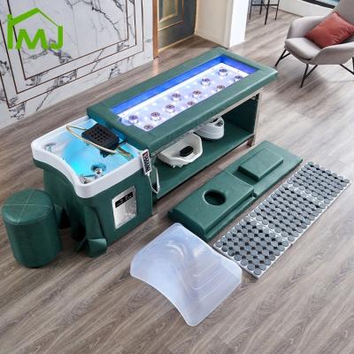 China Modern Multifunctional Therapy Chinese Medicine Fumigation Massage Chair Moxibustion Shampoo Head Bed for sale