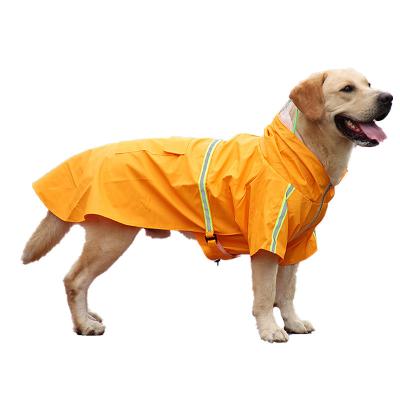 China Fashion Dog Raincoat Hooded Slicker Poncho for Medium Large Dogs for sale