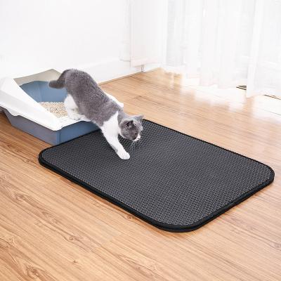 China Factory Direct Sale Viable Goods Cat Litter Trapper Scatter Control Non-Slip Cat Litter Mat Easy to Clean for sale