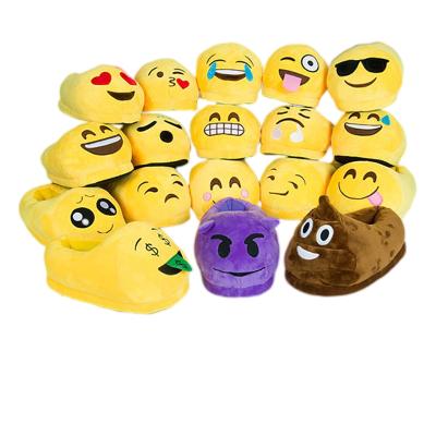 China Lovely Lightweight Plushslipper Emojied Slippers Expression Plush Slipper House Shoes Woman Slippers for sale