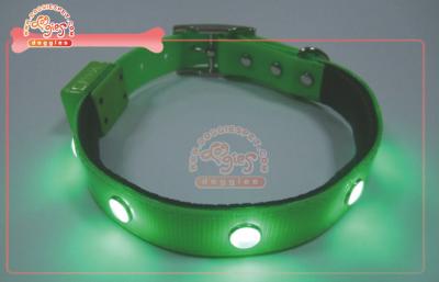 China Highly Visible Flash Light up TPU LED Dog Collar for sale