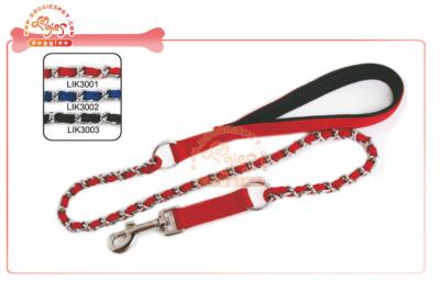 China Extended Nylon Chain Dog Lead And Durable Pet Leash With Soft Tough Paddle Handle for sale