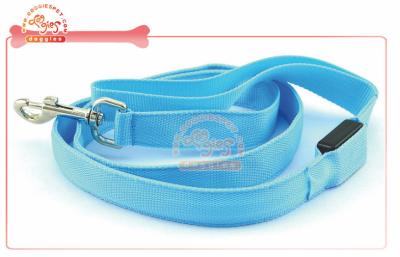 China Solid Color Nylon Webbing Led Dog Leash For Pet Night Light Up dog training leash for sale