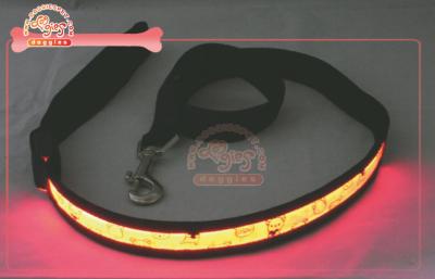 China Flashing Night Light Up Safety LED Dog Leash for sale