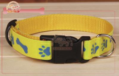 China Nylon Designer Dog Collars Waterproof Webbing Nylon Dog Collars for sale