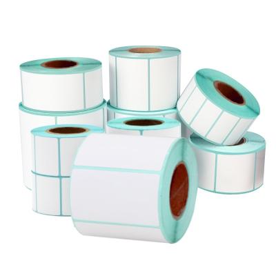 China thermisches Etikettenpapier-Rollenselbstklebender Aufkleber 40mm×30mm 72gsm 75gsm zu verkaufen