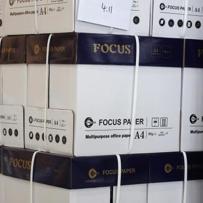 China FOCUS Brand 100% Virgin Wood Pulp 70/80GSM A4 White Copy Paper Office Paper zu verkaufen