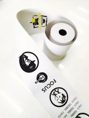 Китай Good Whitness Jumbo Thermal Paper Roll With 5 Years Image Life Oil Resistant продается