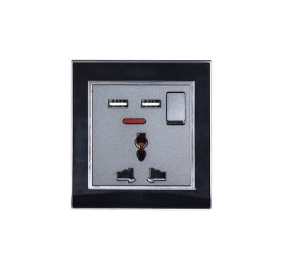 China UK Standard OZEN Switches OEM Customized Good Quality LOGO 16A Socket And 2USB Port for sale