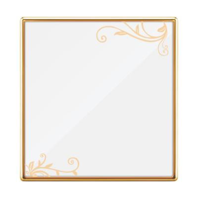 China UK Standard Acrylic Texture Empty Wall Plate Gold /Cover for sale