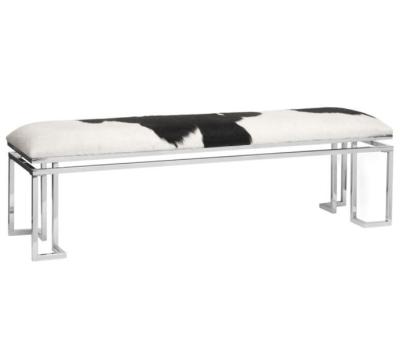 China Modern Modern Cowhide Fur Bench Made in China Moes Benche for sale