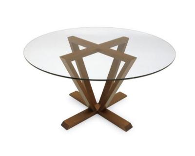 China Glass Dining Zizag Shape Dining Table Scandinavian Dining Table Set for sale