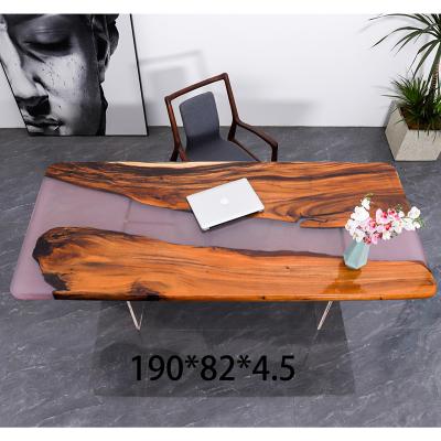 China (Size) slab river table top solid wood clear epoxy resin adjustable wood table topA12 for sale