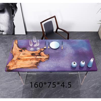 China (Size) Slab River Table Top Solid Wood Epoxy Resin Adjustable Clear Wood Table Top 02838588 for sale