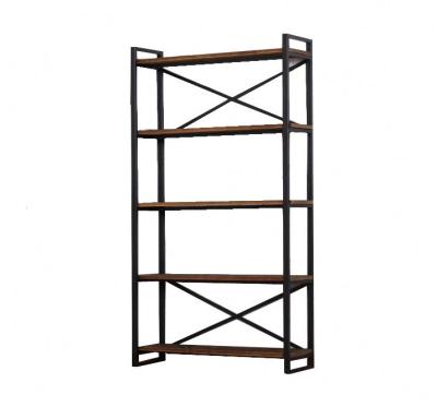 China (Other) Adjustable American Country Side Loft Design Shelving / Black Iron Wall Unit for sale