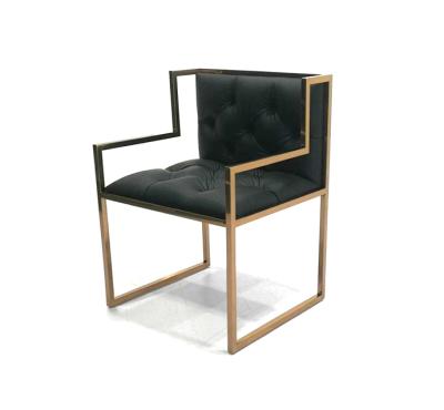 China Gold Color Stay Dining Chair Bradley Gold Steel Chair for sale