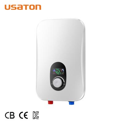 China Hotel High Tech Mini Geysers Rate Wall Mounted Electric Shower Household Electric Water Heater for sale