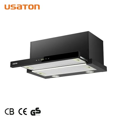 China Household Stainless Steel High End Integrated Range Hood Kitchen Appliance Extractor Hoods for sale