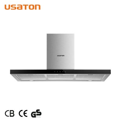 China Modern High Quality Wall Mounted Household T Shape Range Hood Touch Control Kitchen Ventilator Hood for sale