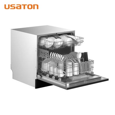 China Special Price Traditional Kitchen Dishwasher Hot Air Drying Disinfection Full-integrated Dishwasher for sale