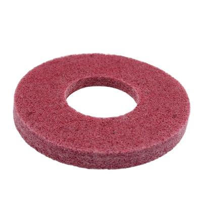 China 5p Sanding Disc Nylon Red Abrasive Fiber Grinder Hardness 100mm Angle Polishing Buffing Polishing Wheel for sale