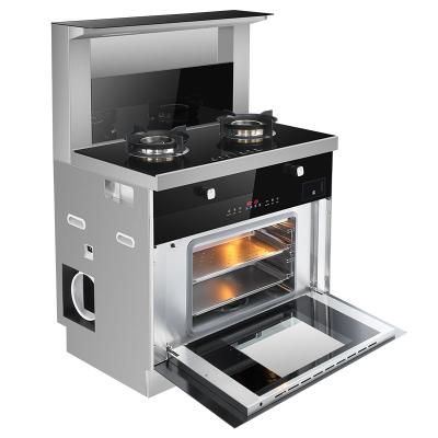 China Commercial Smart Gas Stove Built - In Kitchen Steaming And Baking Built - In Stove Set for sale