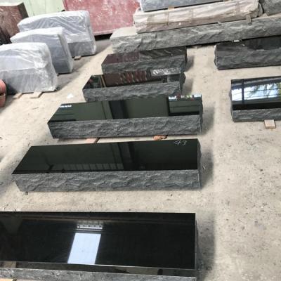 China Factory Wholesale Price Traditional Natural Black Headstone And Monuments Granite Headstone for sale