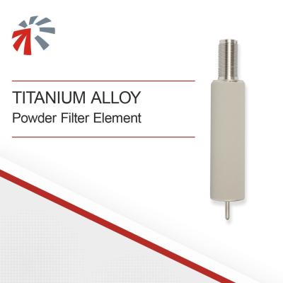 China Titanium Alloy Sintered Metal Powder Filter Element with Customized Filter Connector for sale