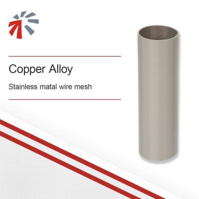 China Copper Alloy Sintered Metal Wire Mesh Filter Element with Customized Filter Connector for sale