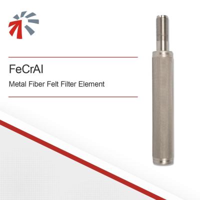 China Elementos de filtro de fieltro de fibra de metal fecral de alta durabilidad con una longitud inferior a 1200 mm en venta