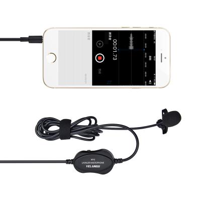 China High Quality Microphone Mini Wired Condenser Lavalier Microphone YELANGU Lapel Lavalier Microphone for Smartphones and Cameras for sale