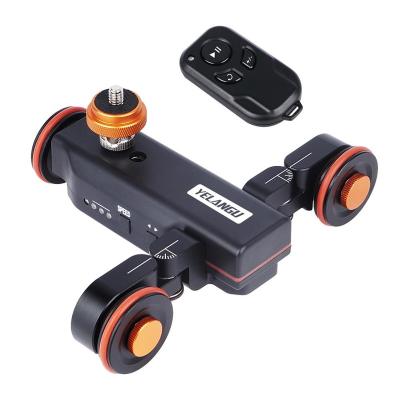 China Most YELANGU DSLR Cameras Motorized Double Track Mini Dolly Slider for DSLR Camera for sale