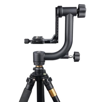 China YELANGU Digital Camera Aluminum Alloy Gimbal Tripod Head for DSLR Camera and DV Home Camera for sale