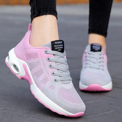 China Fashion Trend Mesh Upper 2022 OEM Women Soft Unique Custom Sports Shoes Logo Sneaker Large Size Tennis New Design Breathable Shoes for sale