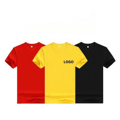 China 2022 summer custom made QUICK DRY LOGO printing men's tees summer polyester sports T-shirt blank for sale