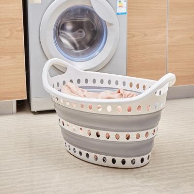 China Luxury Space Customizable Folding Laundry Hamper Custom Made Minimalist Clothes Dirty Organizer Toys Laundry Baskets for sale