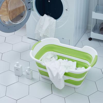 China 2022 Minimalist New Fashion Pop Up Foldable Laundry Basket For Pet Tubs Play Organizer Baskets Folding Laundry Basket for sale