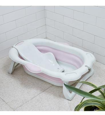 China Baby Bathroom Summer Comfort Size Bathtub High And Spacious Bathtub With Bath Support Newborn Baby Portable Tub for sale