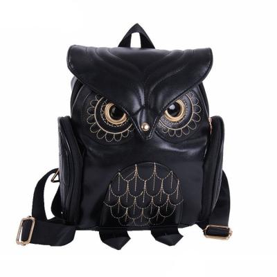 China Waterproof Stereoscopic Backpack 2021 Fashion Cartoon Personality Fashion Owl Backpack Leisure Travel School Bags for sale