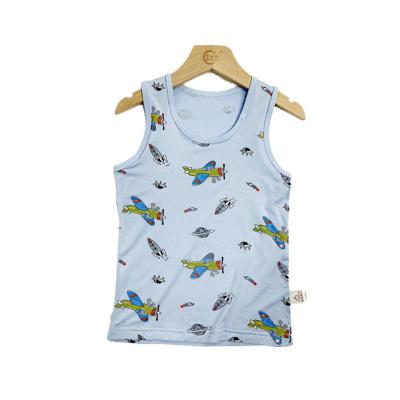 China Spring Anti-Shrink Summer Anti-Shrink Solid Color Artificial Fiber Washable Soft Breathable Baby Newborn Infant Casual Sleeveless Vest for sale