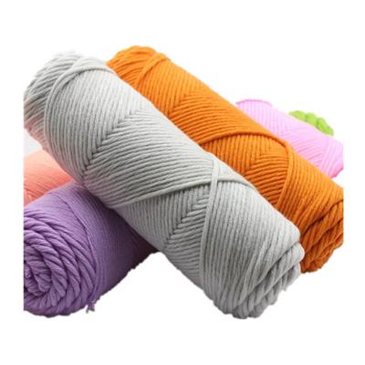 China Anti-Static 8 Strands Milk Cotton Yarn DIY Hand Knit Baby Toy Doll Sweater Hat Scarf Knitting Wool Yarn for sale