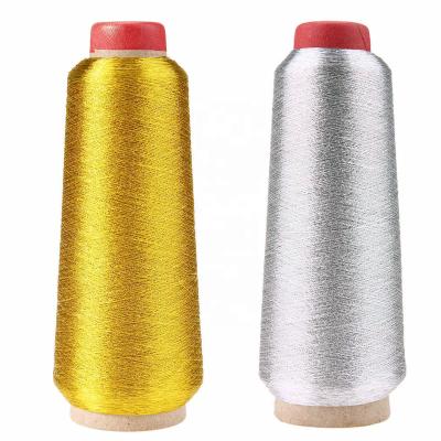 China Metallic High Tenacity 150D Computer Embroidery Cross Stitch Gold Silver Textile Knitting Yarn Sewing Yarn Line for sale