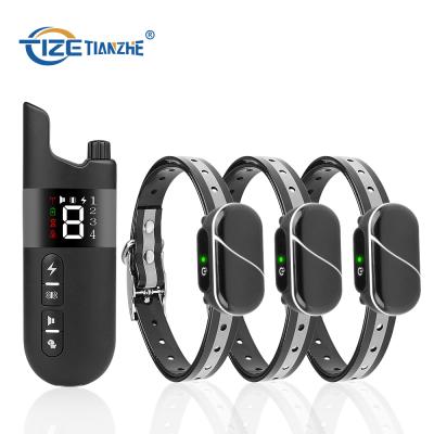 China Stocked Tize Dog Training Collar With Remote Waterproof Dog Bark Control Training Collar for sale